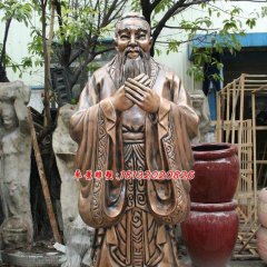 孔子铜雕，孔子雕塑