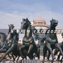 阿波罗战车铜雕，广场景观雕塑