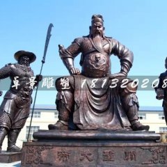 关公铜雕，古代人物铜雕