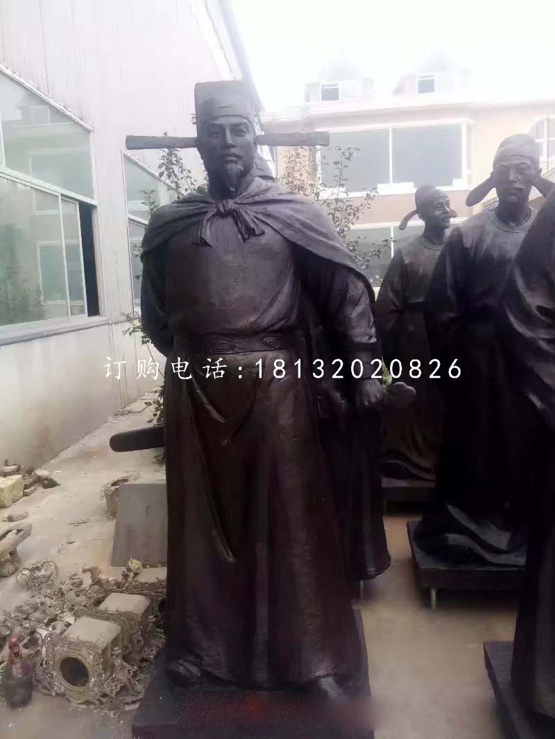 文天祥铜雕，古代人物铜雕
