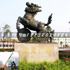 铜雕麒麟，大型神兽铜雕