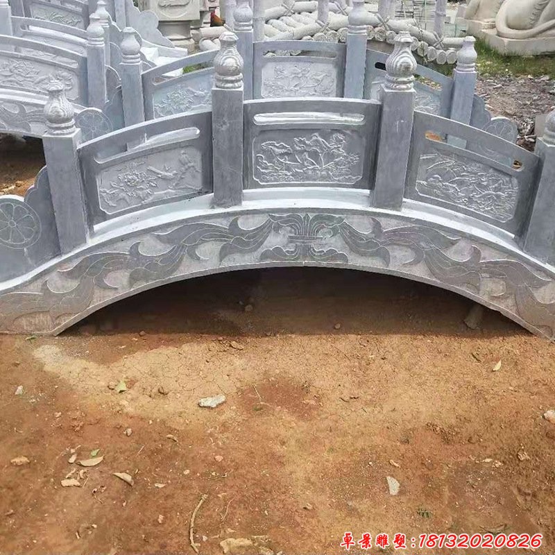 公园青石小桥雕塑
