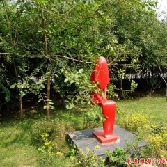 不锈钢抽象人物，公园人物雕塑