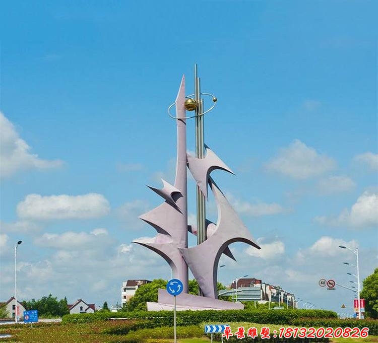 不锈钢抽象雕塑，广场不锈钢雕塑