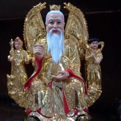 玻璃钢太乙真人雕塑，玻璃钢彩绘太乙真人雕塑