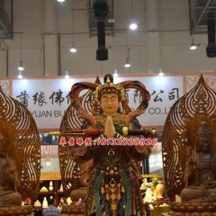 玻璃钢韦陀菩萨雕塑，玻璃钢神仙雕塑