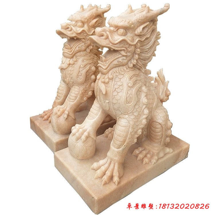晚霞红招财麒麟