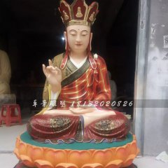 地藏王菩萨雕塑，玻璃钢彩绘佛像雕塑
