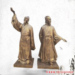 诗仙李白雕塑，玻璃钢人物雕塑
