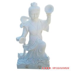 石雕电母神像