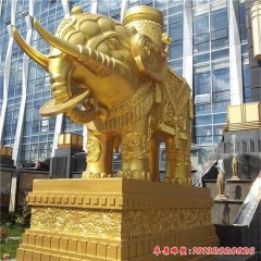 企业门口铜雕大象