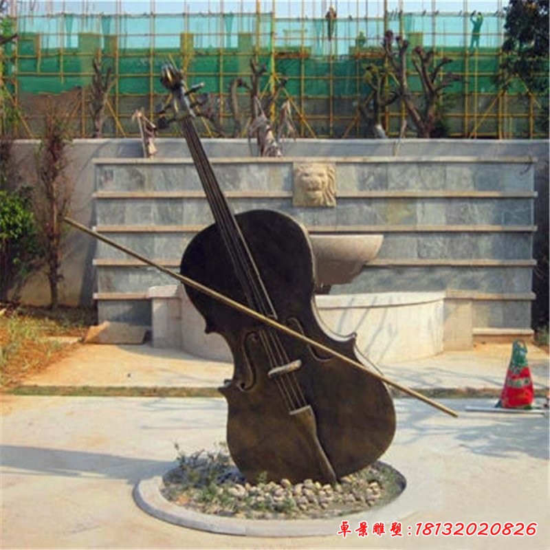 铜雕吉他