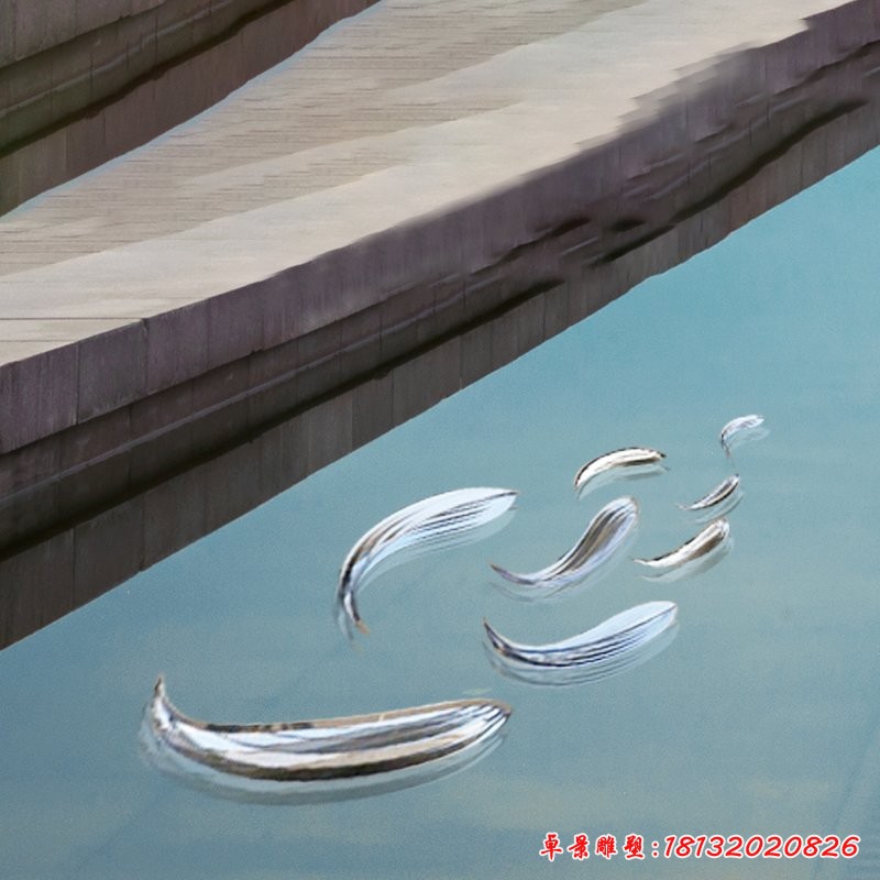 水景不锈钢鱼雕塑