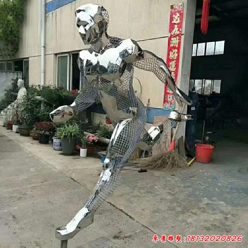 不锈钢抽象运动跑步人物3
