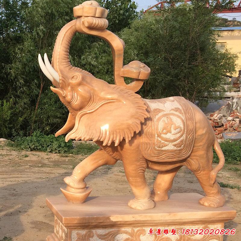园林如意石雕大象2