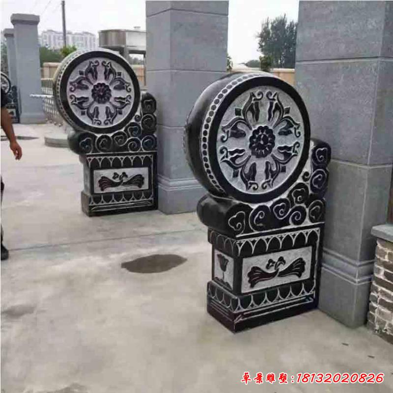 仿古做旧抱鼓石雕塑2