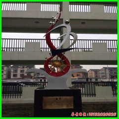 校园不锈钢抽象追梦雕塑