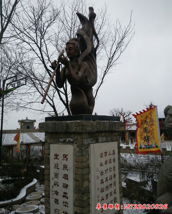 杨贵妃铜雕，古代人物铜雕