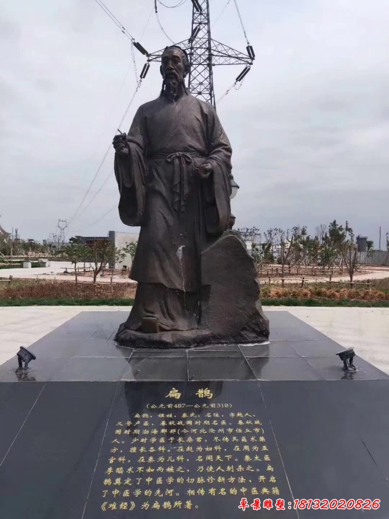 春秋战国时期扁鹊铜雕