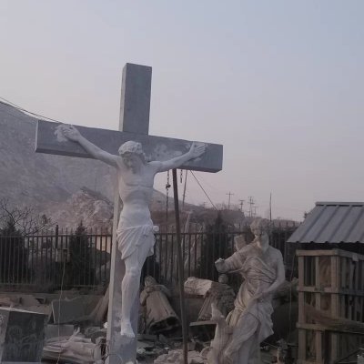 西方教堂人物耶稣石雕