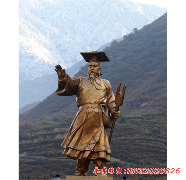 古代人物雕塑，大禹雕塑