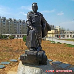 景区古代名人郑和铜雕
