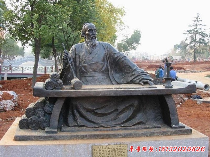 张仲景铜雕，古代名人铜雕
