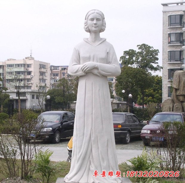南丁格尔石雕，医院人物石雕