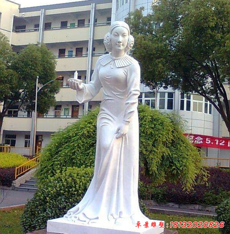 医院名人石雕，南丁格尔石雕