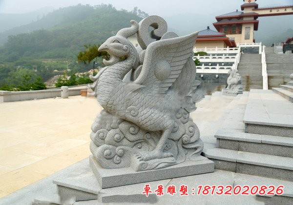 朱雀石雕大理石古代神兽雕塑