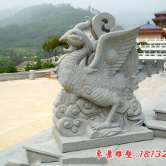 大理石古代神兽朱雀石雕