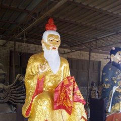 宗教庙宇玻璃钢月老雕塑