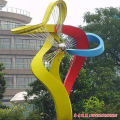 不锈钢城市风车雕塑