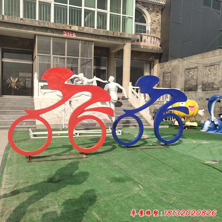 不锈钢抽象骑车运动2