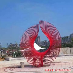 抽象不锈钢城市雕塑