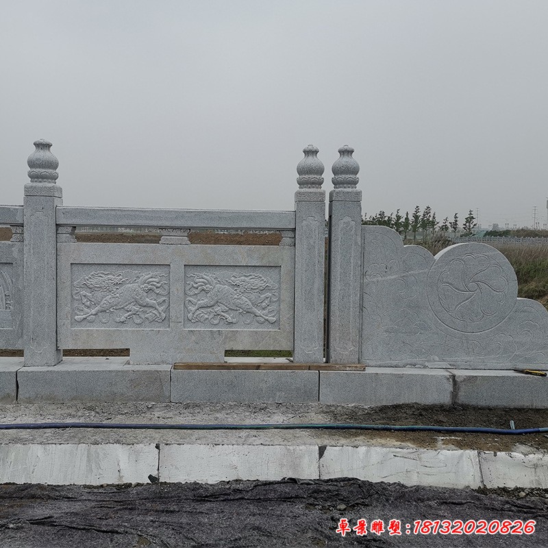 公园仿古石栏板雕塑