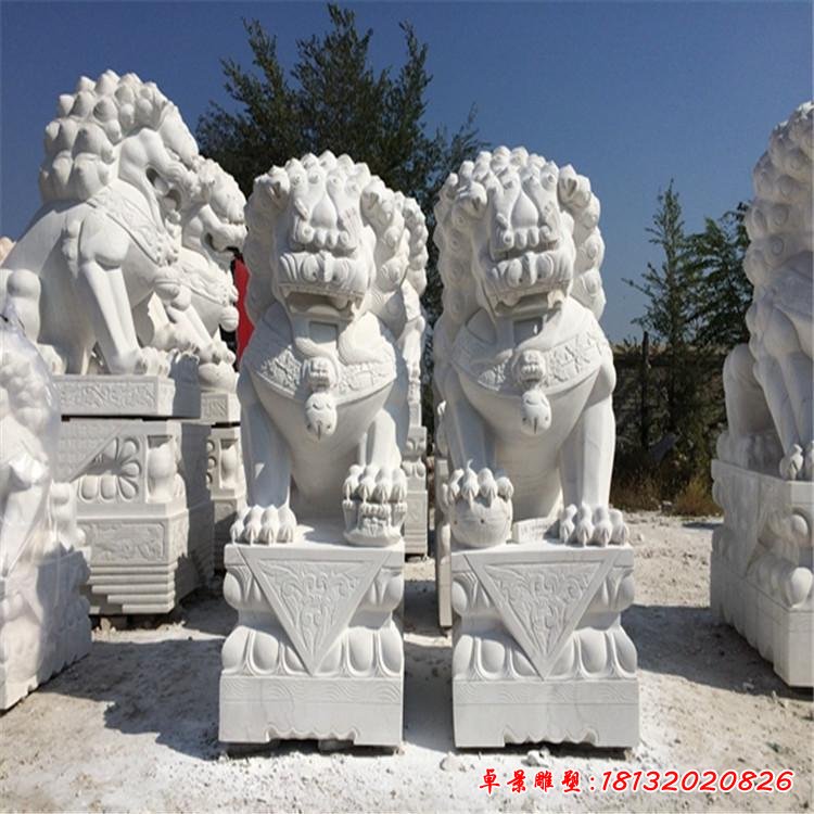 汉白玉狮子雕塑 (164)