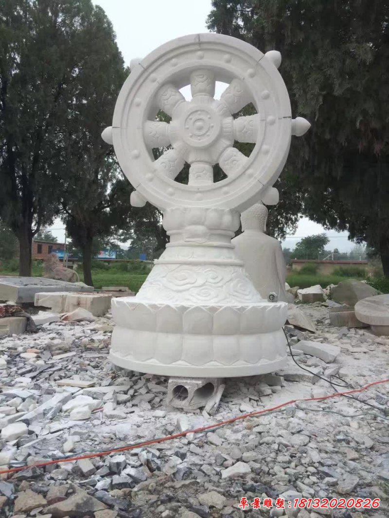 船舵景观石雕 (2)