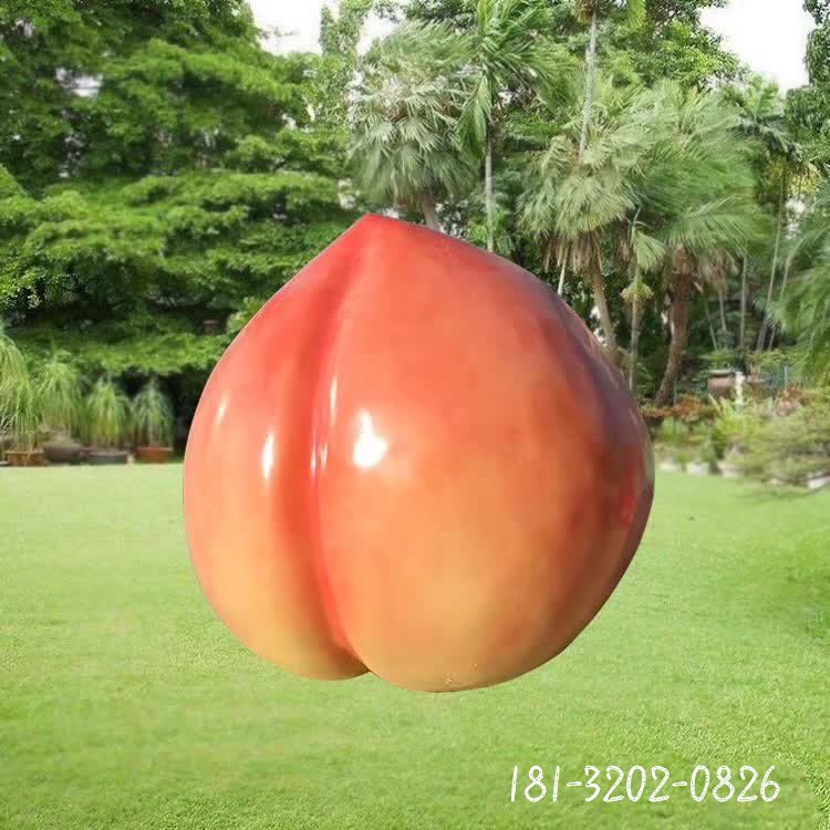 玻璃钢仿真桃子雕塑