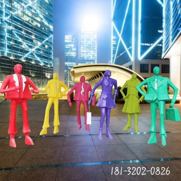 玻璃钢时尚购物人物雕塑
