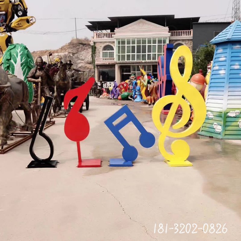 不锈钢抽象音符雕塑 (5)
