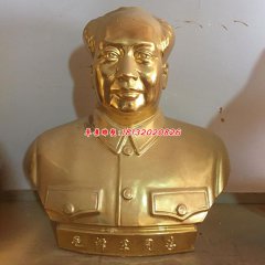 渡铜雕塑人物上半身