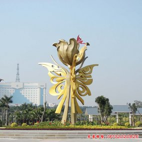 花瓣式景观雕塑