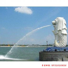 动物雕塑喷水