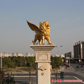 西方狮子雕塑