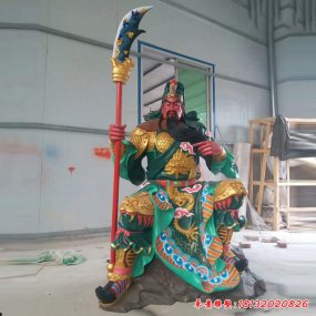 武将玻璃钢塑像
